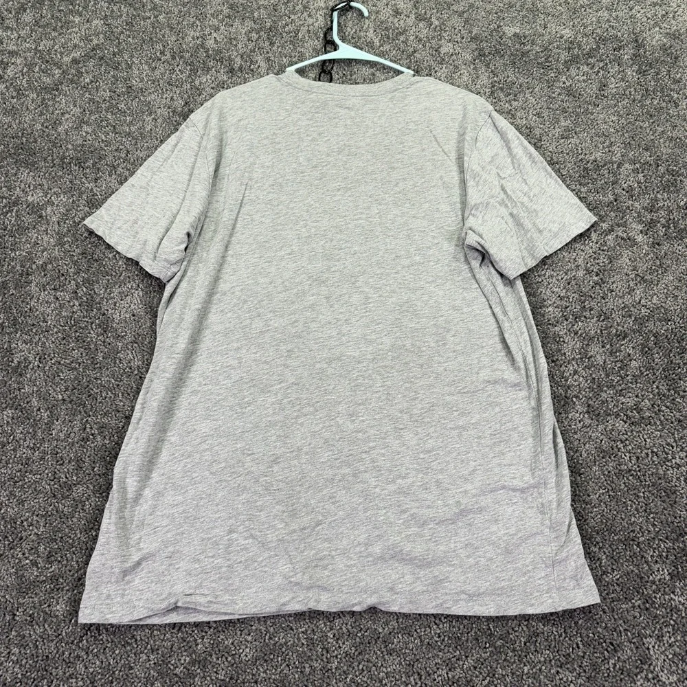 The North Face Shirt Mens Large Gray Big Logo Graphic T-Shirt Outdoor Casual